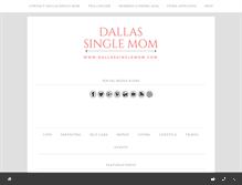 Tablet Screenshot of dallassinglemom.com